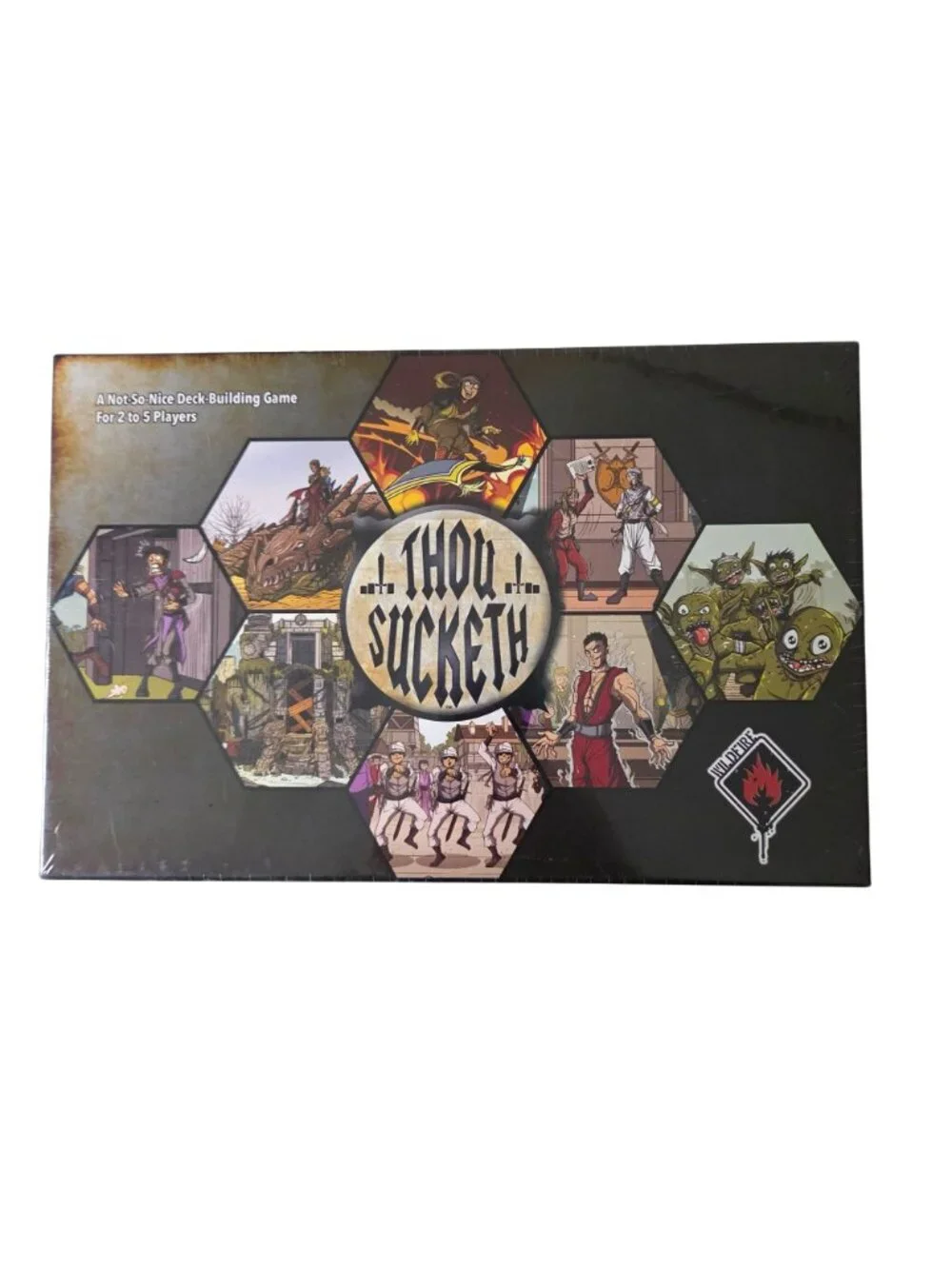 Thou Sucketh Deck-Building Game by Wildfire Fantasy Adventure 2-5 Players